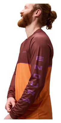 Warten Bild – Langarmtrikot Endura Core Printed Orange Herren