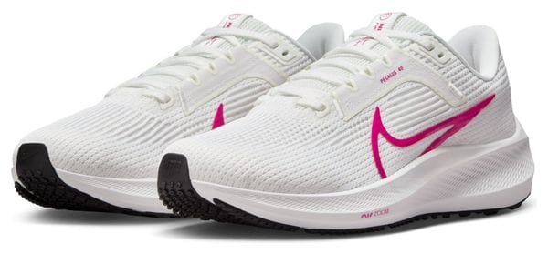 Nike Air Zoom Pegasus 40 White Pink Women's Running Shoes
