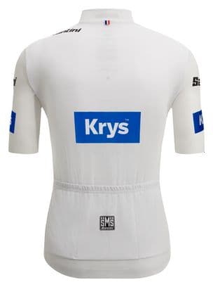 Santini Tour de France Best Young White Short Sleeve Jersey
