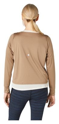 Asics Nagino Run Langarmshirt Khaki/Beige Damen