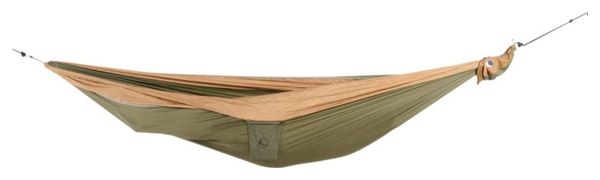 Hamaca Reciclada de Nylon Verde/Marrón Ticket To The Moon King Size