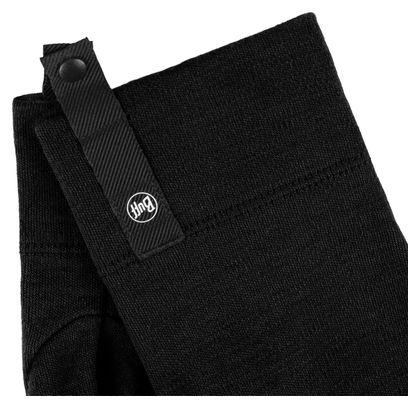 Buff Merino Midweight Long Gloves, Black