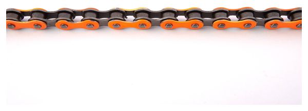 BMX CHAINE ORANGE 1/2 x1/8  ACIER KHEBIKES