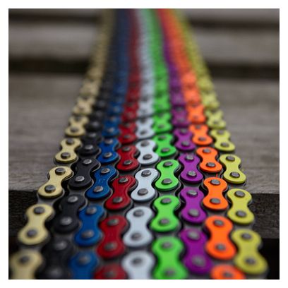 BMX CHAINE ORANGE 1/2 x1/8  ACIER KHEBIKES