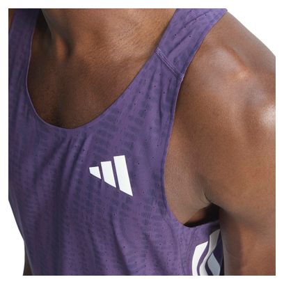 Débardeur adidas Adizero Violet Homme