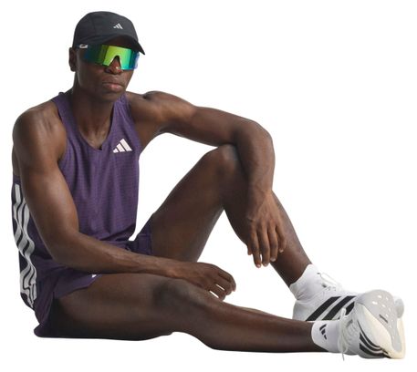 Débardeur adidas Adizero Violet Homme