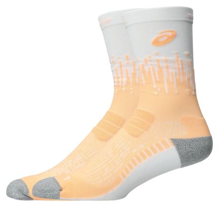 Asics Performance Run Crew Oranje/Wit Unisex Sokken