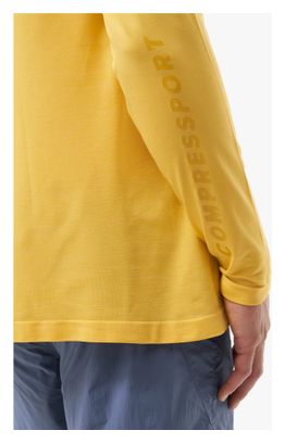 Compressport Performance Gele Heren Trui Met Lange Mouw