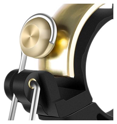 Sonnette de vélo design circulaire en cuivre - Doré
