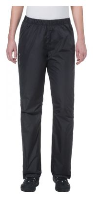Vaude Fluid Pantalón con cremallera completa Pantalón de lluvia para mujer Negro