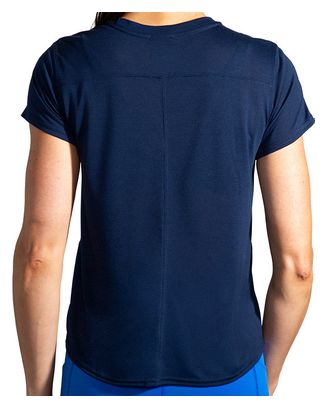 Maglia Brooks Distance Graphic Manica Corta Blu Donna