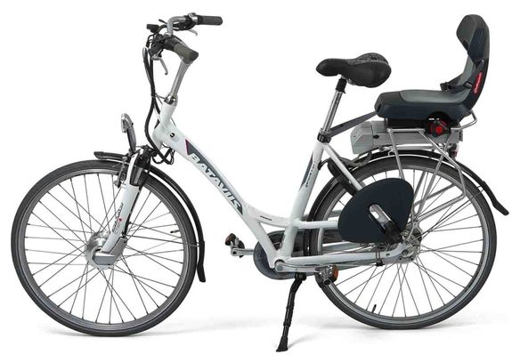 POLISPORT REAR CHILD BIKE SEAT GUPPY JUN+ ind box DK GREY/LGT GREY