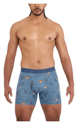 Boxershort Saxx Quest Quick-Dry Mesh Brief Fly Blauw Heren