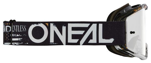 O'Neal B-10 Attack Goggle Black SIlver Mirror Lens