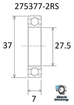 Roulement B3 - BLACKBEARING - 27537-2rs