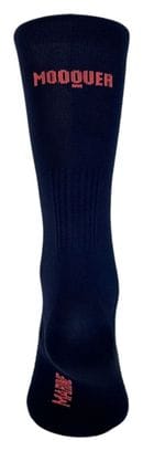 Chaussettes de Cyclisme Hautes Respirantes Brodées Classy Evo II Mooquer Bleu Marine