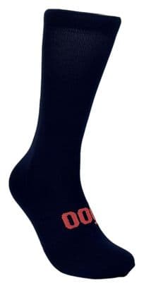 Chaussettes de Cyclisme Hautes Respirantes Brodées Classy Evo II Mooquer Bleu Marine