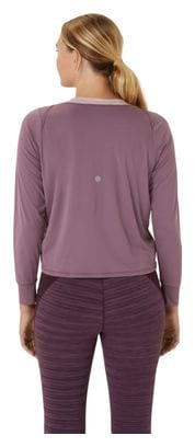 Asics Nagino Run Langarmshirt Violett/Pink Damen