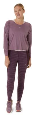 Asics Nagino Run Langarmshirt Violett/Pink Damen