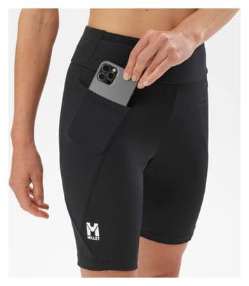 Culotte de running de cintura alta para mujer Mijo Intense Negro