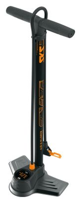 Bomba de pie SKS Air-X-Plorer Digi 10.0 (Max144 PSI /10 bar) Negro / Naranja