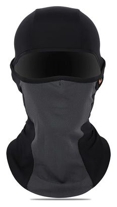 Cachecou Masque Solaire Soie Glacée Protection Totale Eté Noir