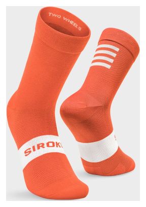 Chaussettes vélo Cyclisme Homme et Femme S1 Orange Flanders Orange Vif