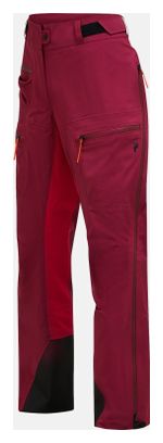 Pantalón impermeable Peak Performance Vislight GTX C-Knit Rosa Mujer