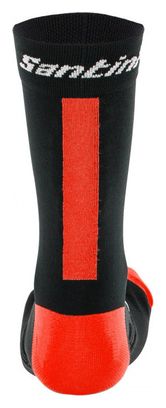 Santini X Ironman VIS Socks Black / Red