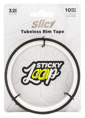 Nastro per cerchioni tubeless Slicy Sticky Loop V2 nero, 9 m