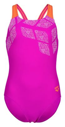 Maillot de Bain Arena Kikko Fuchsia/Orange Fille