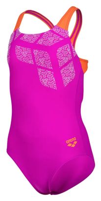 Maillot de Bain Arena Kikko Fuchsia/Orange Fille
