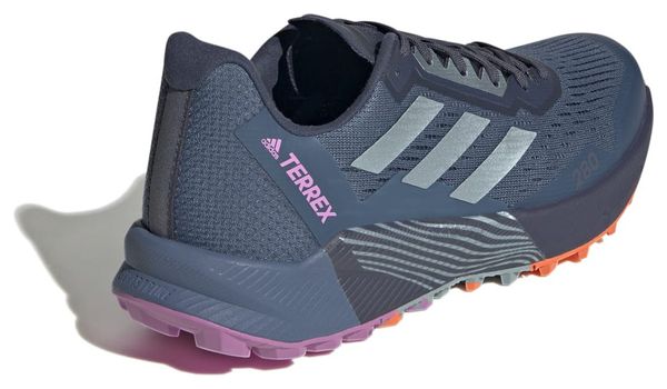 Chaussures Trail Running adidas Terrex Agravic Flow 2 Bleu Rose Orange Femme