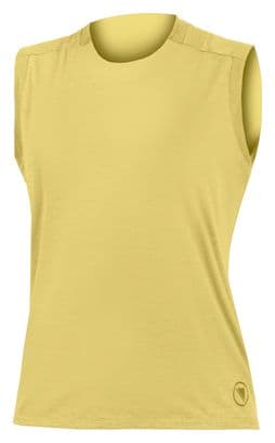 Camiseta de tirantes Endura SingleTrack Mujer Amarillo Azufre