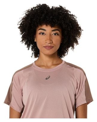 Asics Fujitrail Elite Kurzarm Trikot Rosa Damen