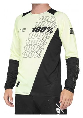 100% R-Core Jersey Yellow / Black Long Sleeve Jersey