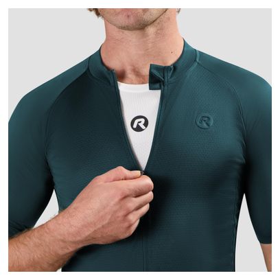 Maillot Manches Courtes Vélo Rogelli Essential II Vert Homme