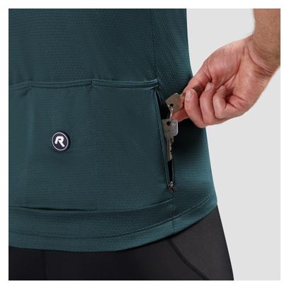 Maillot Manches Courtes Vélo Rogelli Essential II Vert Homme