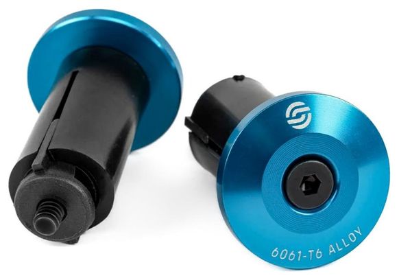  Salt Simple Blue BMX handlebar ends