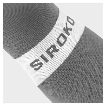 Chaussettes vélo Cyclisme Homme et Femme S1 Gray Saas Gris Argenté