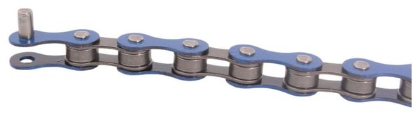 BMX CHAINE BLEU 1/2 x1/8  ACIER KHEBIKES