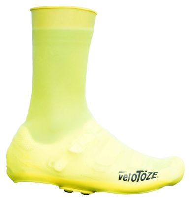 Par de fundas para zapatos Velotoze High Silicone Snaps Viz Yellow