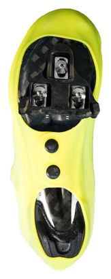 Paire de Couvre-Chaussures Velotoze Haut Silicone Snaps Jaune Viz