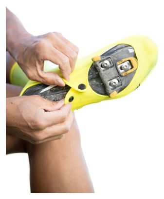 Paire de Couvre-Chaussures Velotoze Haut Silicone Snaps Jaune Viz