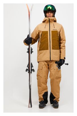 Heren Peak Performance Edge HIPE Beige geïsoleerd jack