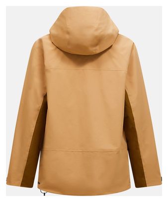 Heren Peak Performance Edge HIPE Beige geïsoleerd jack