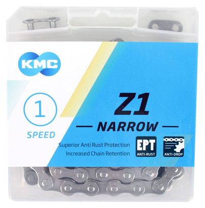 Chaîne KMC Z1 Narrow EPT 112 Maillons Single Speed 3/32''