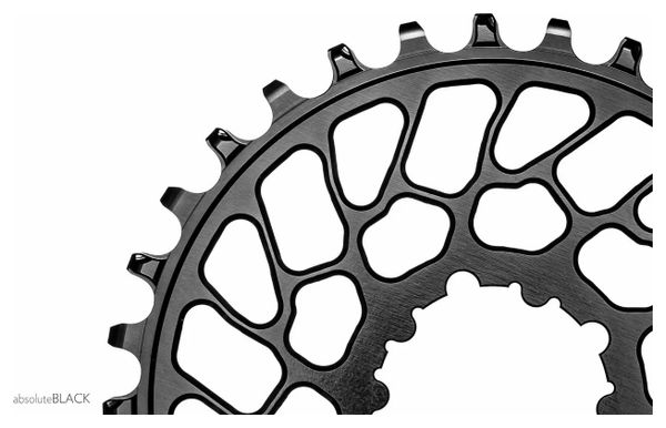 Plato AbsoluteBlack Round Narrow Wide Mono Direct Mount Super Boost para bielas Sram 12 S negro