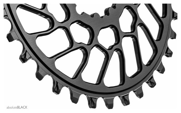 Plato AbsoluteBlack Round Narrow Wide Mono Direct Mount Super Boost para bielas Sram 12 S negro