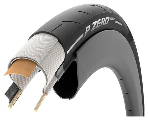 Pneu Route Pirelli P Zero Race 700 mm Tubetype Souple TechBelt SmartEvo Edition Or